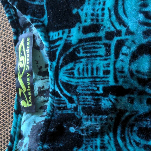 Darbury Stenderu Silk Velvet Silkscreen Tunic - Picture 1 of 12